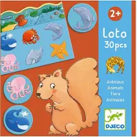 Djeco Bildlotteri - Djur - - One Size - Spel