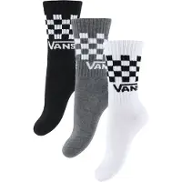 Vans Strumpor - 3-pack - Drop V Classic+ Check Crew - Svart/Vit/ - - 26/31 - Strumpor