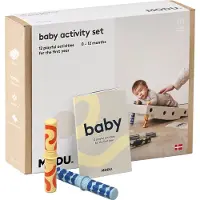 Modu Baby Motorikövningsset - 10 Delar - 50x40x10 cm - Sand Grey - - One Size - Tumlingdjur