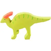 Tikiri Bitleksak - Naturgummi - Dino - Grön - - One Size - Bitring
