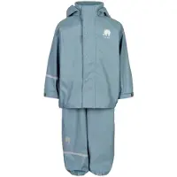 CeLaVi Regnkläder m. Hängslen - PU - Smoke Blue - - 70 - Regnkläder