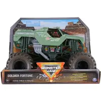 Monster Jam Series 23 Överdimensionerad Officiell Soldier Fortune Monster Truck, Die-Cast Fordon, 1:24 Skala