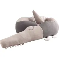 Sebra Kudde - Stickat - 190 cm - Super Friendy Sleepy Croc - Sea - - One Size - Kudde