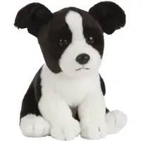 Living Nature Gosedjur - 21x13 cm - Border Collie-valp - Svart/V - - One Size - Gosedjur