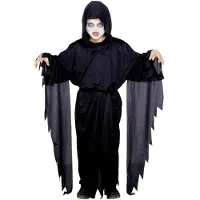 Smiffys Maskeradkläder - Screamer Ghost - Svart - - 4-6 år (104-116) - Maskeradkläder