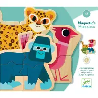 Djeco Magnetpussel - 6 st./24 Bitar - Mixanimo - - One Size - Pussel