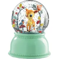 Djeco Snöglob m. Ljus - 14 cm - Rådjur - - One Size - Snöglob