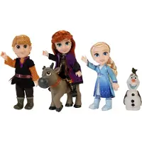 Disney Frozen Leksaksfigurer - 15 cm - 5 st. - - One Size - Leksaksfigur