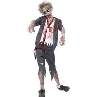 Smiffys Maskeradkläder - Zombieskolapojke - - 12-14 år (152-164) - Maskeradkläder