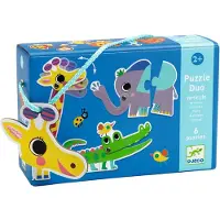 Djeco Pussel - 6 st. - Vilda djur - - One Size - Pussel