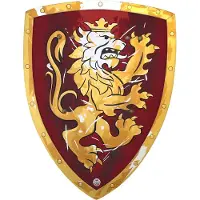 Liontouch Maskeradkläder - Noble Knight Sköld - Röd - - One Size - Maskeradkläder