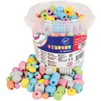 Playbox Träpärlor - 250 g - Flerfärgad - - One Size - Pärlor