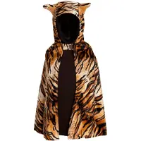 Den Goda Fen Maskeradkläder - Tiger - Brun/Svart - - 3-7 år (98-122) - Maskeradkläder