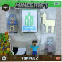 Minecraft Figurer - 3D - 6 cm - 6-pack - Deluxe - Blandat - - One Size - Leksaksfigur