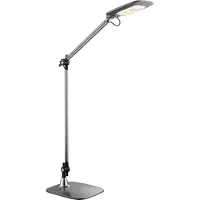 Globo LED skrivbordslampa Pattaya, dimbar, Aluminium / grå / zink, Arbetsrum / kontor, Aluminium / grå / zink, Modern, LED-bordslampa