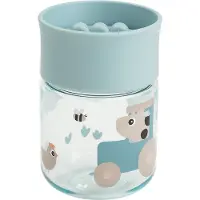 Done by Deer Träningskopp - 260 ml. - Tiny Farm - Blå - - One Size - Mugg