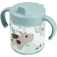 Done by Deer Lärande pip m. Handtag - 260 ml. - Tiny Farm - Svar - - One Size - Mugg
