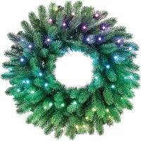 Twinkly Pre Lit Wreath 50 Rgb Led Julljus