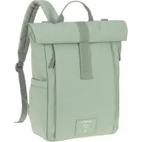 Lassig Skötväska - GRE Rolltop Up Backpack - Silver Green - - One Size - Skötväska