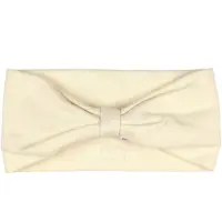 Racing Kids Pannband - Beige m. Rosett - - 2-4 år (92-104) - Håraccessoarer