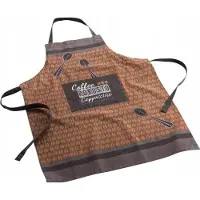 Douceur D`Interieur Douceur d'Interieur köksförkläde med ficka CAPPUCCINO, 100% bomull, universell storlek