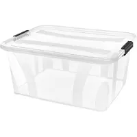 Siena Home Förvaringsbox Anzio Transparent 21 l (B x H x D) 51 x 38.5 x 14.8 cm 1 st