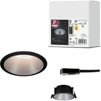 Paulmann 93397 LED-inbyggnadsbelysning LED GU10 Svart (matt), Silver