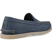 Sperry Äkta Venetianska Läder Herr Navy Loafers