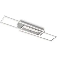 Briloner LED taklampa Frame Mid, Aluminium / grå / zink, Vardagsrum / matsal, Metall, Modern, LED-taklampa