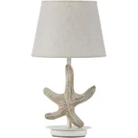 ONLI Bordslampa Stellina , Creme / bärnsten, Vardagsrum / matsal, Textil / tyger / siden, Medelhavsinspirerad, Bordslampa