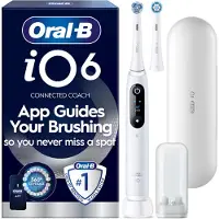 Oral-B Oral B: Eltandborste iO6 White, 1 Extra Refill