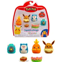 Squishmallows Pokémon - Squishalongs 4 PK Eevee/Snorlax