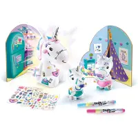 Style 4 Ever Gör-det-själv Lampa - 13 cm - Kawaii - Unicorn Fami - - One Size - Lampa