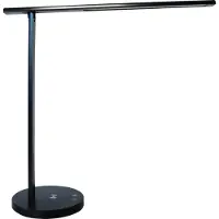Unilux Bordlampe Diva LED sort USB+QI oplader