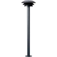 Dyberg Larsen DL20 Utomhuspollare svart Ø 20cm Outdoor, dimbar, Svart, Rostfritt stål, Skandinavisk