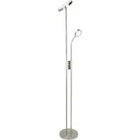 Rabalux Golv lampa modern golvlampa Ophus LED 23W 3000K till vardagsrum satinfärgad