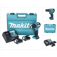 Makita Skruvdragare/borr DF332DSAE; 12 V; 2x2,0 Ah batt.