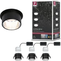 Paulmann 93383 LED-inbyggnadsbelysning 19.5 W Svart, Järn