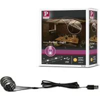 Paulmann 94208 Parasol Batteri-solskärmsbelysning Set 4 st LED LED fast installerad 1.8 W Svart