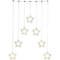 Konstsmide Ljusgardin Stjärnor Utomhus 24 V EEK: G (A - G) 70 LED Varmvit (B x H) 72 cm x 118 cm