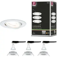 Paulmann Spotlights , Nova, dimbara, Vit, Hall, Metall, Modern