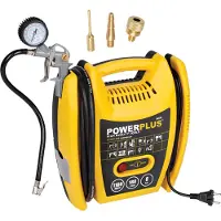 Powerplus Olje Fri Luftkompressor 1100w 6 Bitar