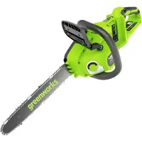 Greenworks Elkedjesåg GD24X2CS36; 2x24 V; 36 cm svärd (utan batteri och laddare)