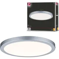 Paulmann LED panel Atria, dimbar, Aluminium / grå / zink, Vardagsrum / matsal, Syntetmaterial, Modern, LED-taklampa