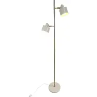 Dyberg Larsen Golvlampa , Ocean, Beige, Vardagsrum, Metall, Skandinavisk