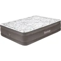 Bestway AirBed Top Cushify-madrass 203 x 152 x 46 cm med inbyggd kompressor #67486
