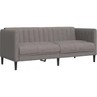 vidaXL Soffa 2-sits taupe tyg