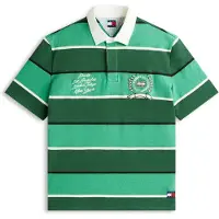 Tommy Hilfiger Tommy Jeans Relaxed Fit Rugby Stripe Embroidery Polo Shirt