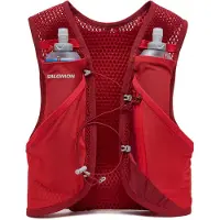 Salomon - Trailryggsäckar - Active Skin 4 Set Red Dahlia/High Risk Red för Unisex - Storlek S - Röd