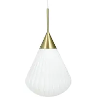 Dyberg Larsen Design pendellampa Ballon, dimbar, Vitt / opal, Vardagsrum / matsal, Glas, Design, Pendellampa